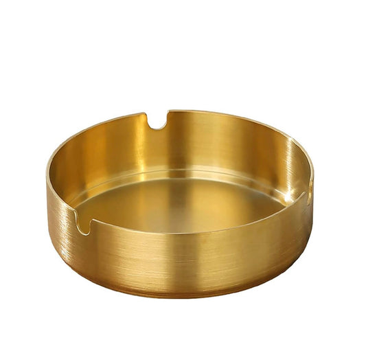Round Golden Ashtray