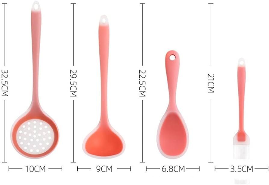Silicone Utensil (Red/White)