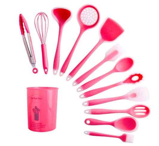 Silicone Utensil (Red/White)