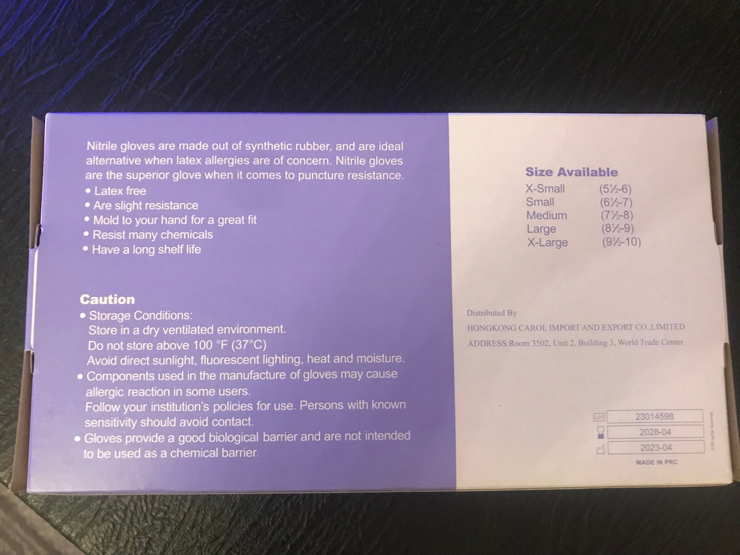 Blue Disposable Gloves (100-Pc)