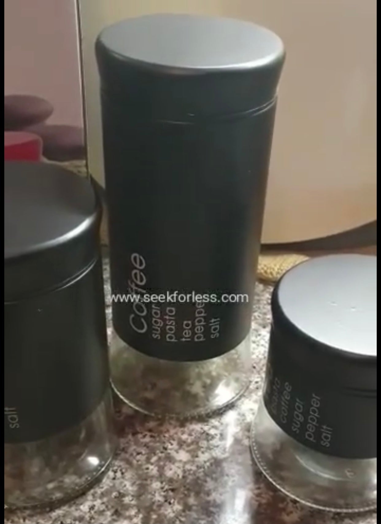 3-Pcs Glass Jars
