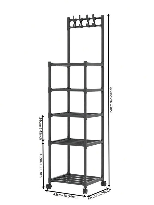 5-Layer Hook Rack (white)