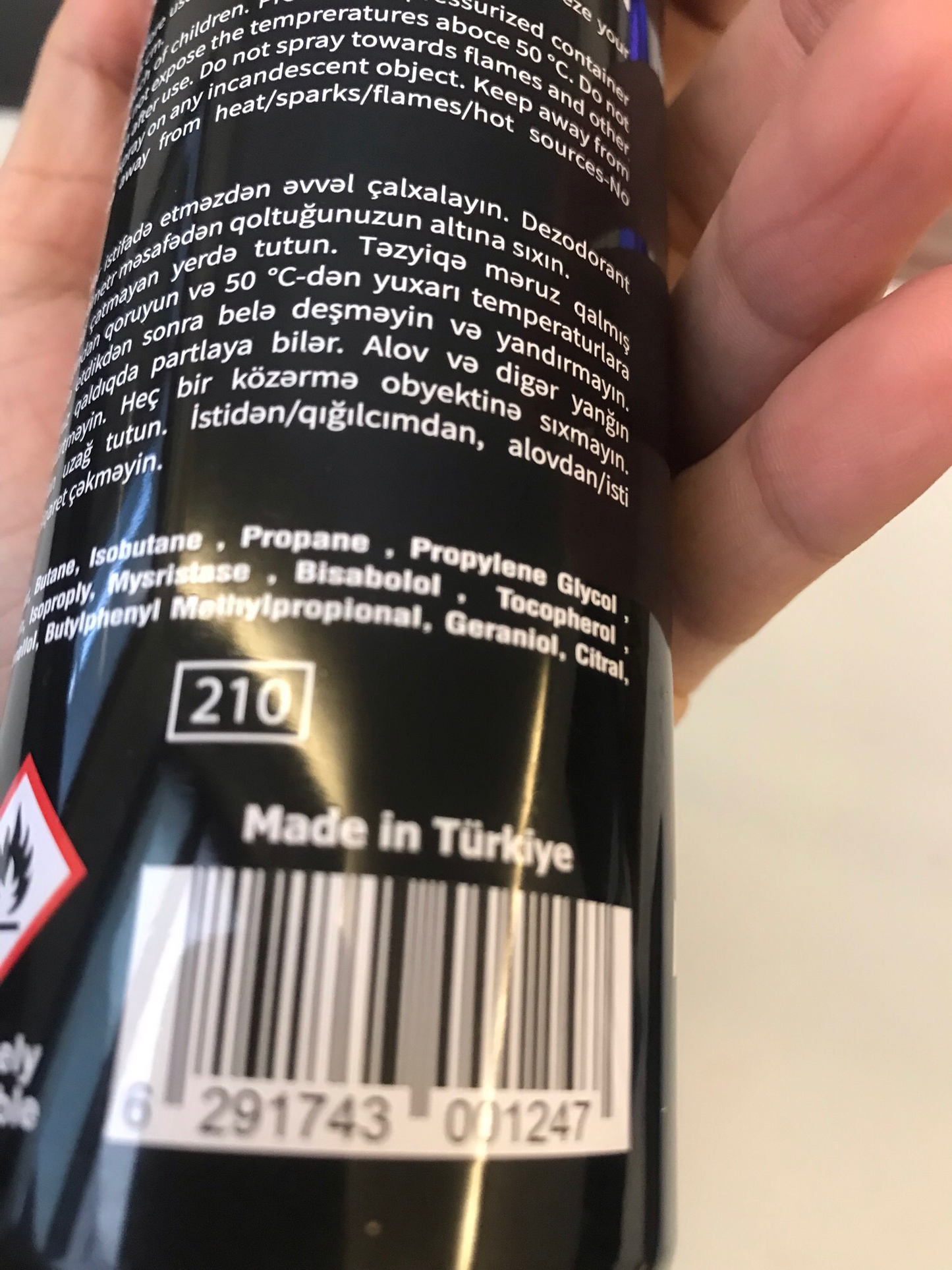 Deodorant Spray