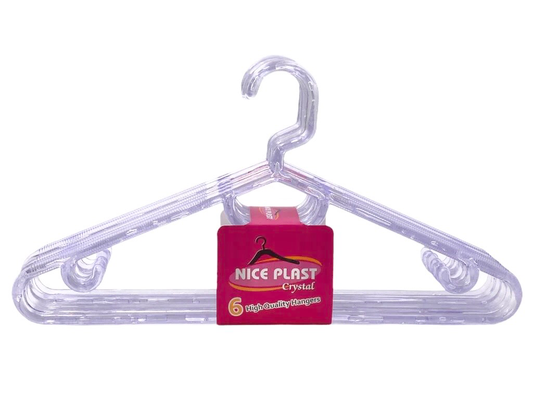 6 Transparent Hangers