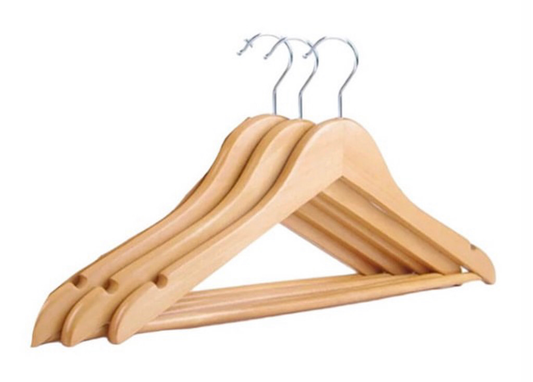 3-Pcs Wooden Hangers