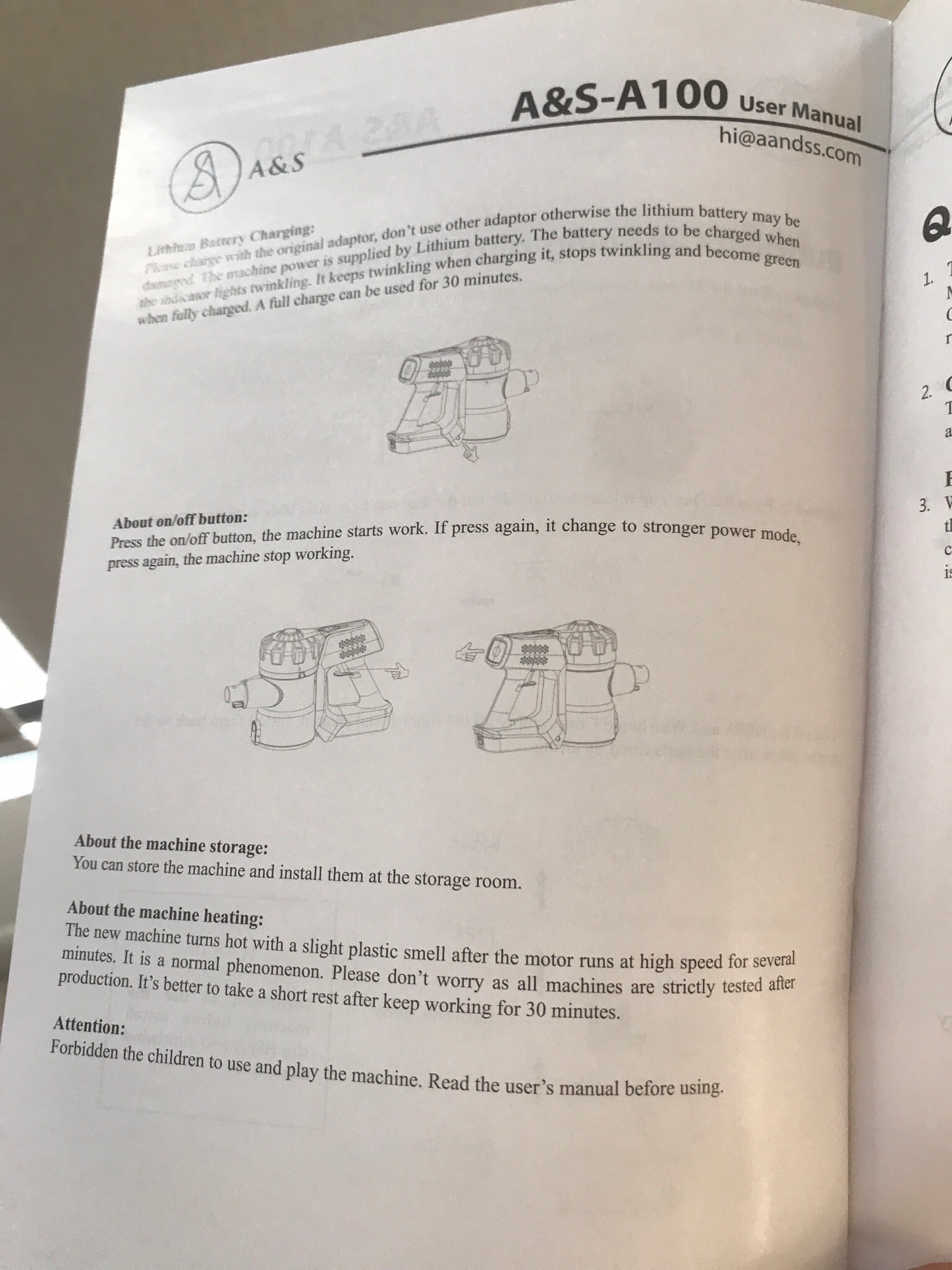 Cordless Cleaner (A100)