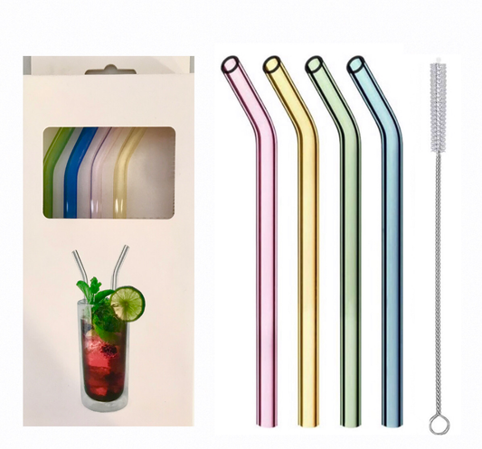 Colorful Glass Straws
