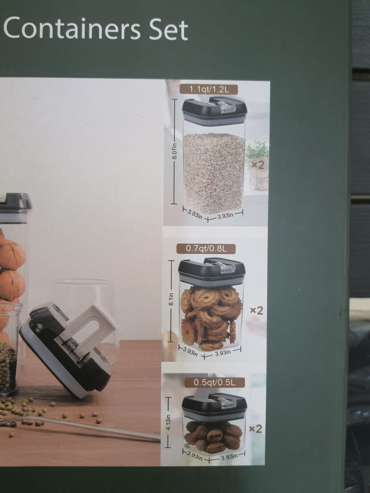 6-Pcs Food Containers