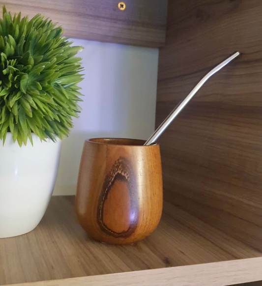 Mattè Cup With Straw
