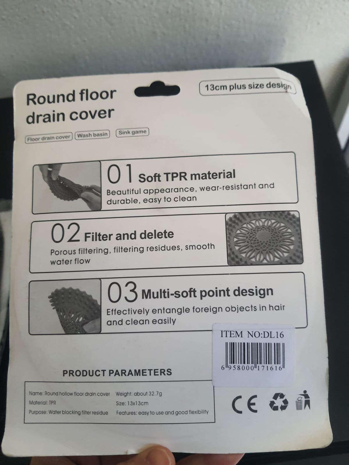 Floor Drain Cover (DL16)