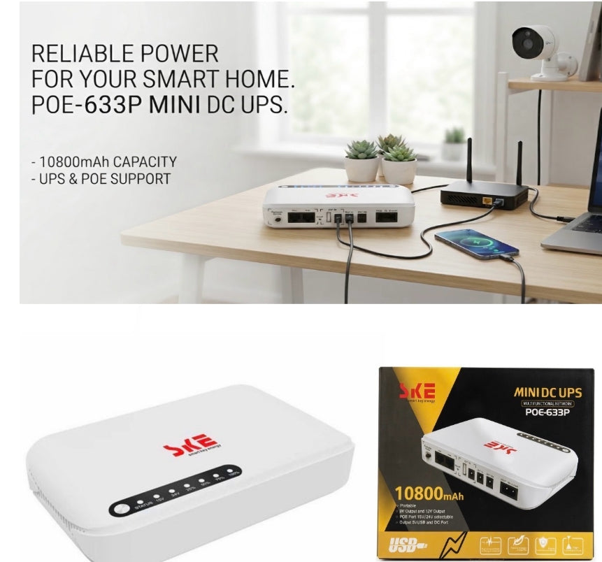 Mini DC UPS (POE-633P)