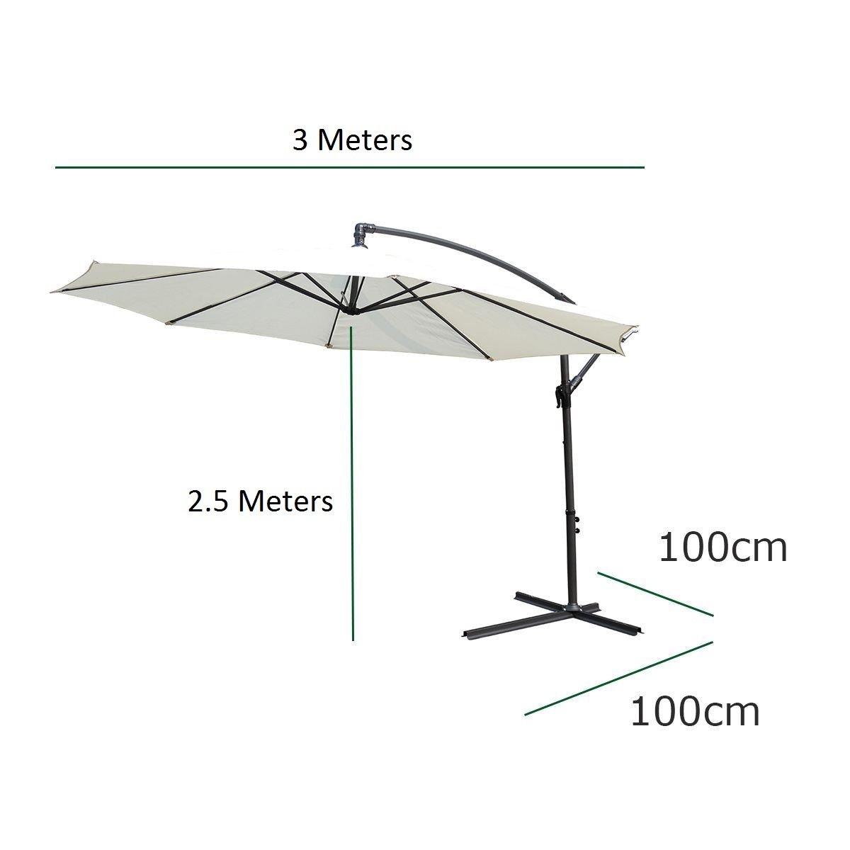 Hanging Parasol (Off-White)