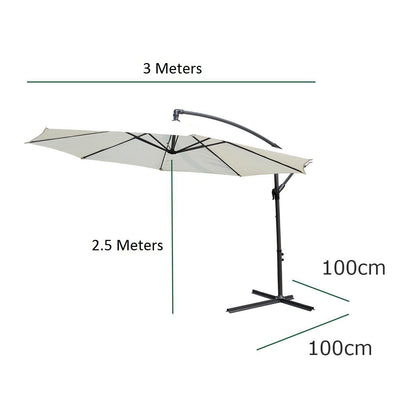 Hanging Parasol (Off-White)