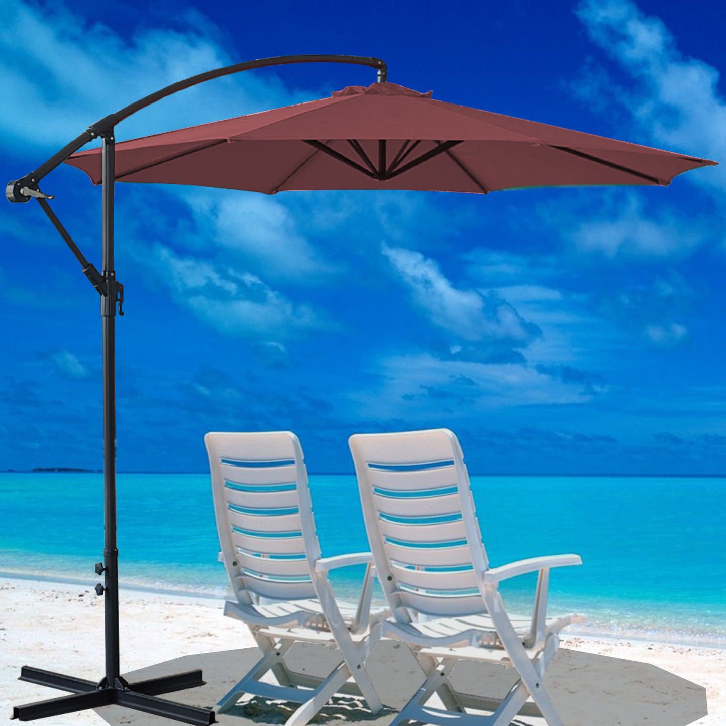 Hanging Parasol (Off-White)