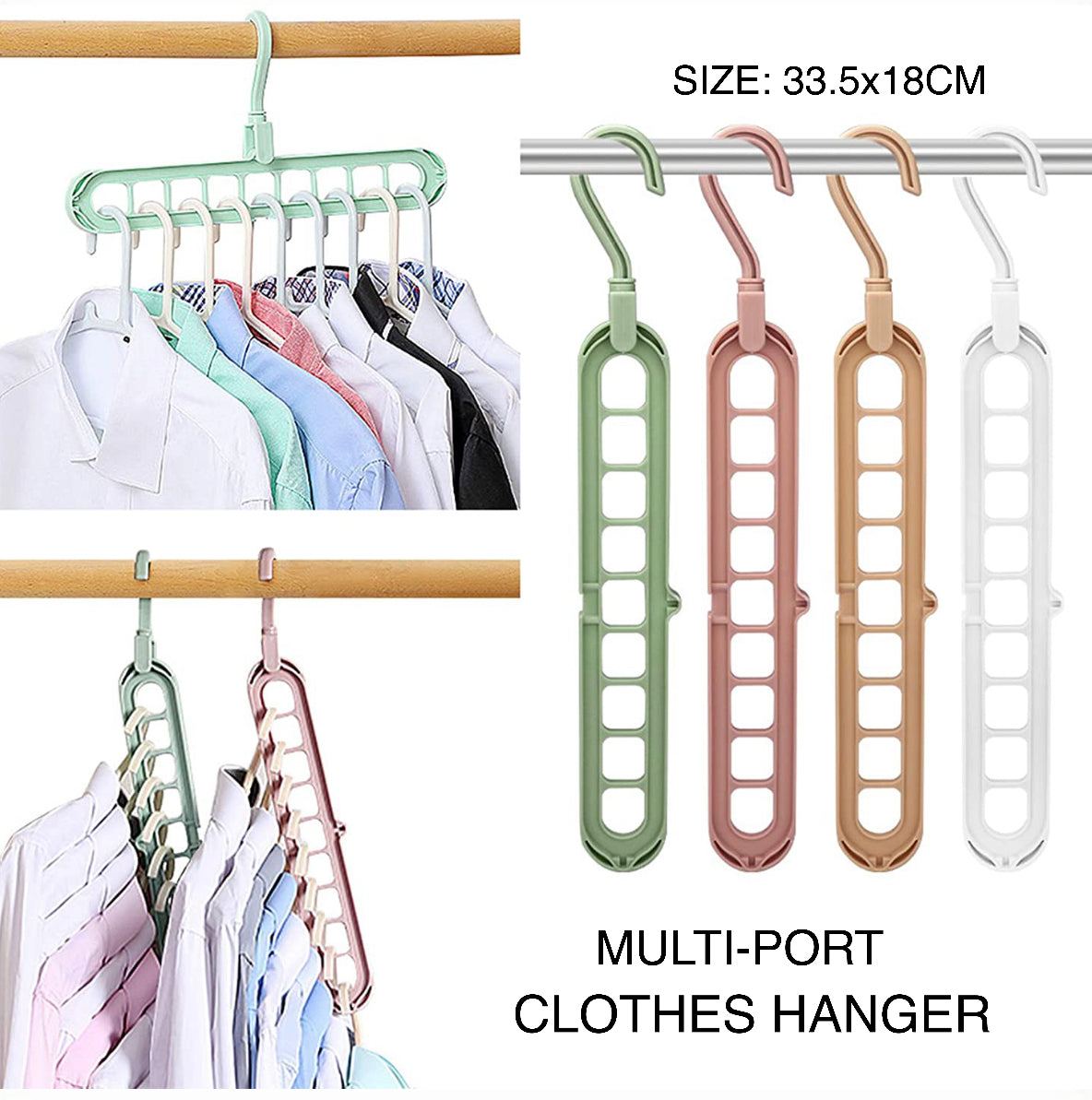 1-Pc Multi Port Hanger