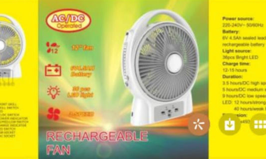 Rechargeable Fan MK3712