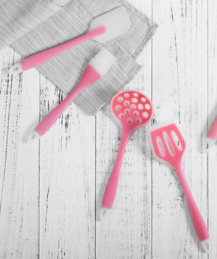 Silicone Utensil (Red/White)