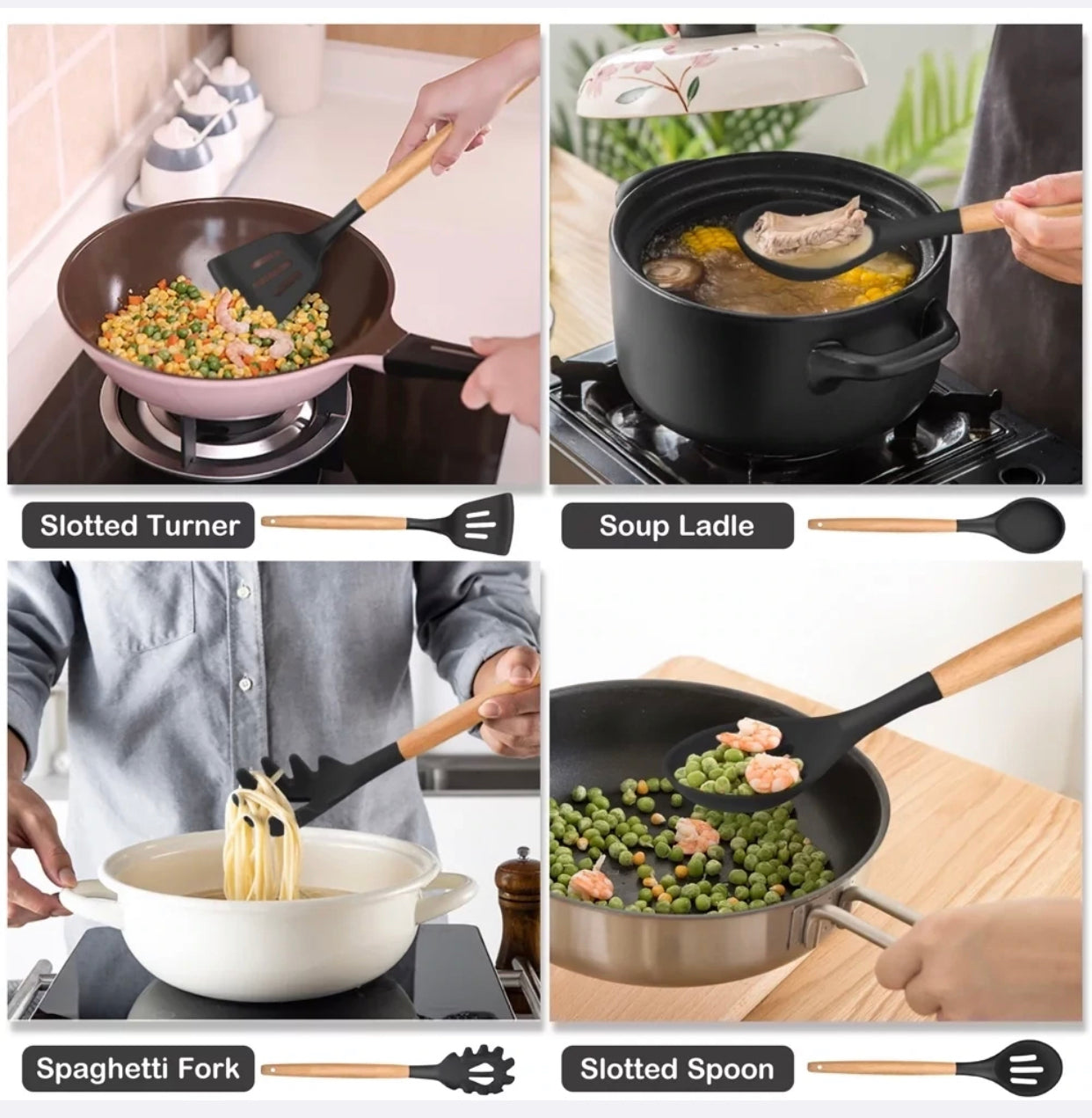 Silicone Utensil Set