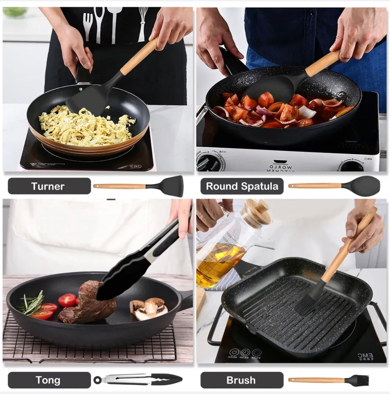Silicone Utensil Set