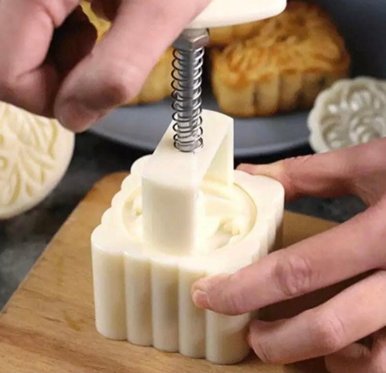 Square Mooncake Press (XR-2057)