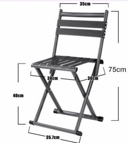 Stool Chair With Back (Green)