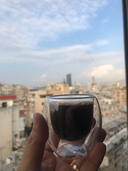 Double Wall Glass Cup 80ml X6