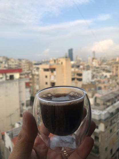 Double Wall Glass Cup 80ml X6