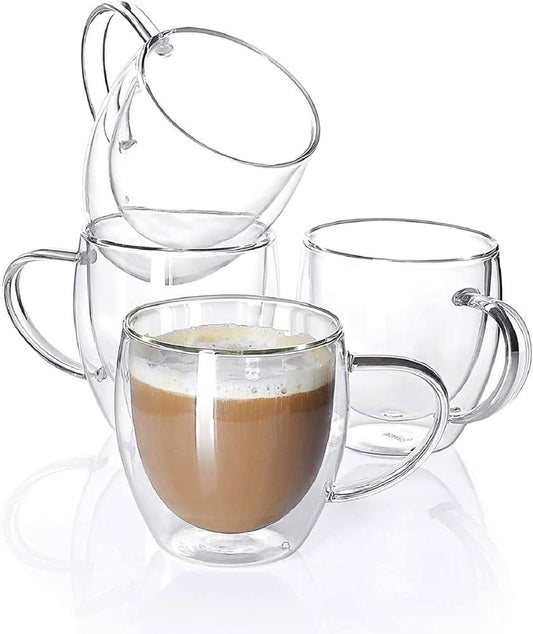 Double Wall Glass Cup 250 ml - 9 cm
