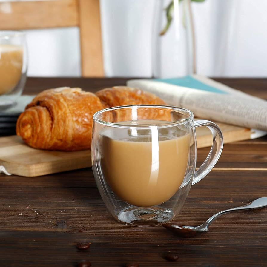 Double Wall Glass Cup 250 ml - 9 cm