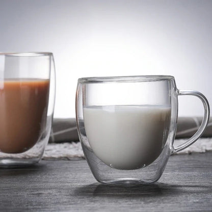 Double Wall Glass Cup 250 ml - 9 cm