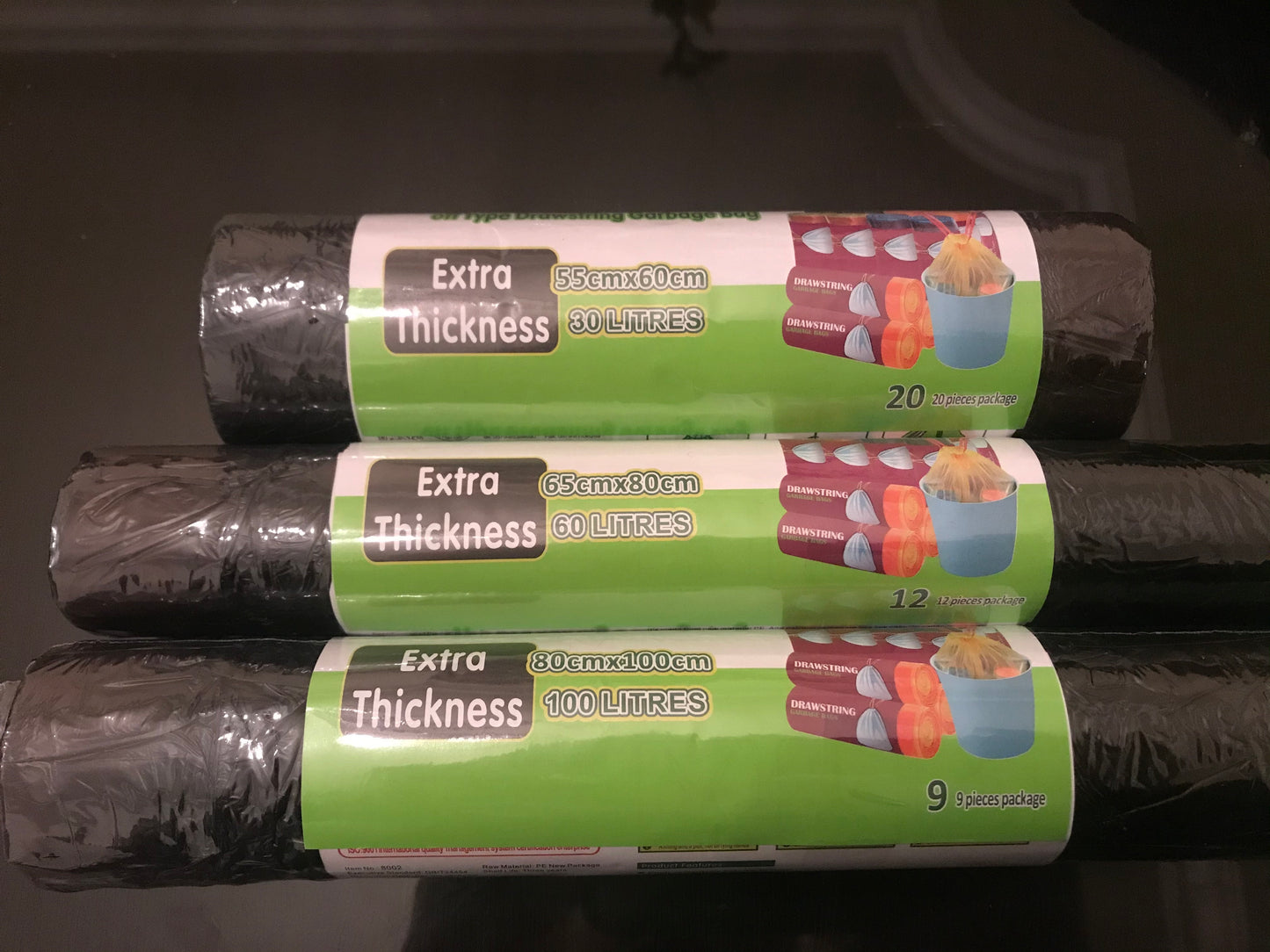 Drawstring Trash Bags (Thick)
