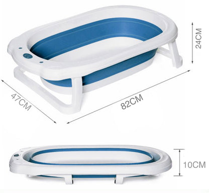 Folding Baby Bathtub (Gray)