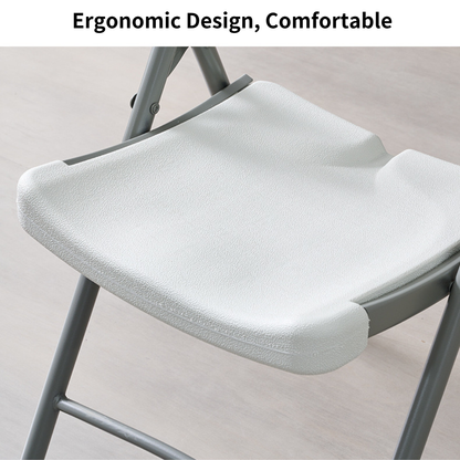Folding Plastic Chair (Black)
