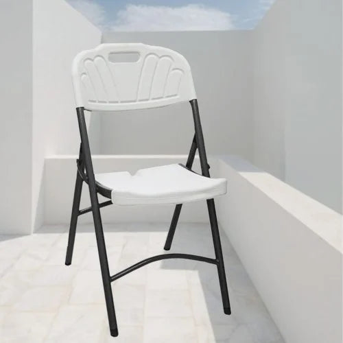 Folding Plastic Chair (Black)