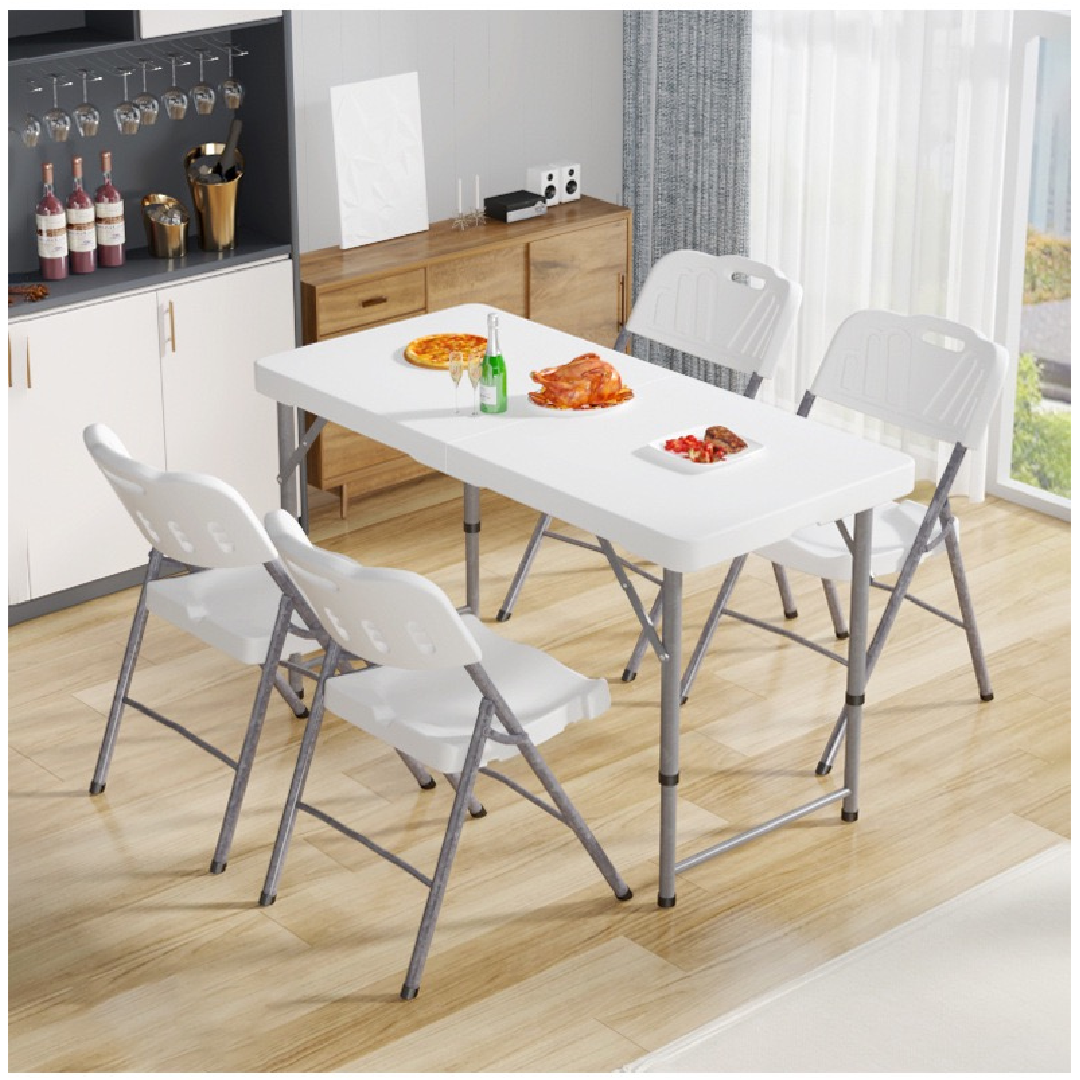 Folding Plastic Chair (Black)