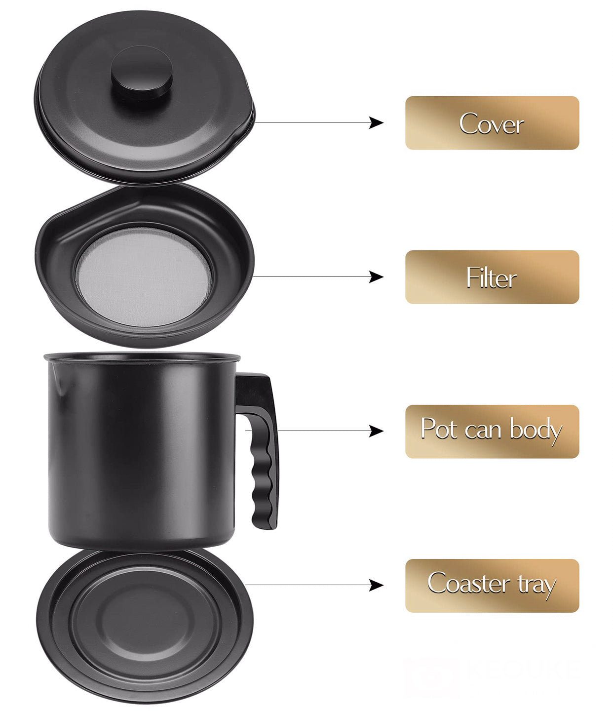 Grease Oil Strain Pot