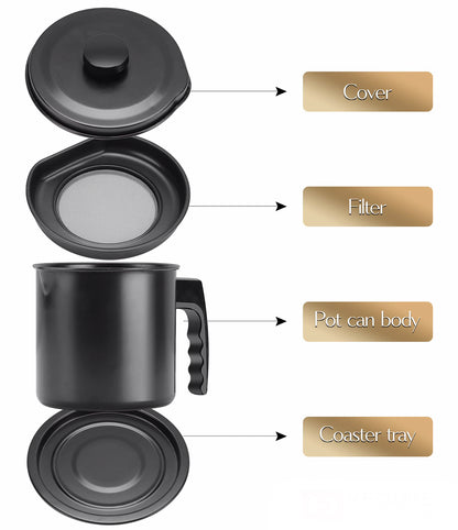 Grease Oil Strain Pot