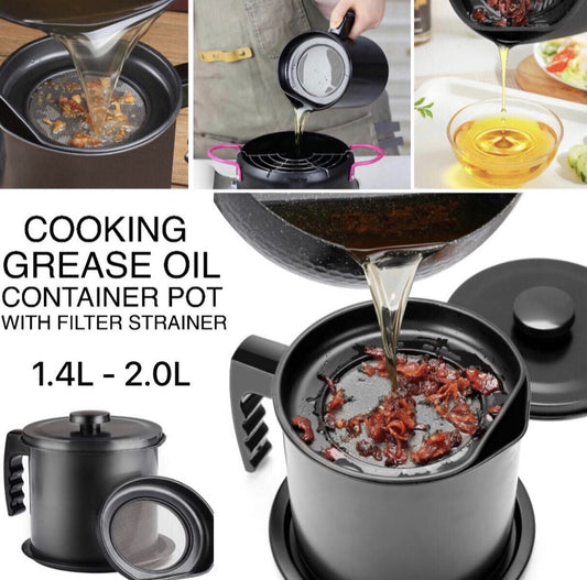 Grease Oil Strain Pot