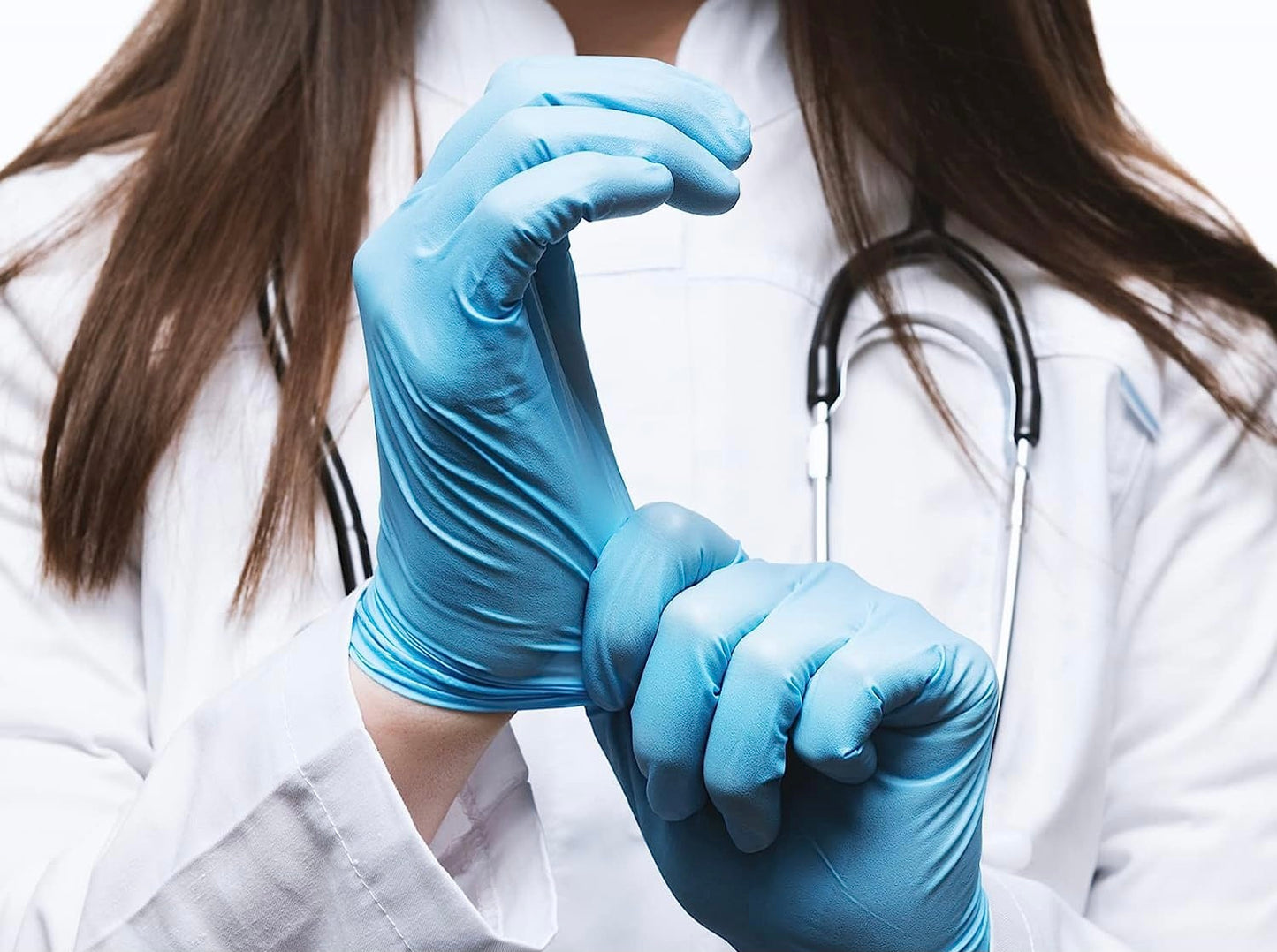 Blue Disposable Gloves (100-Pc)