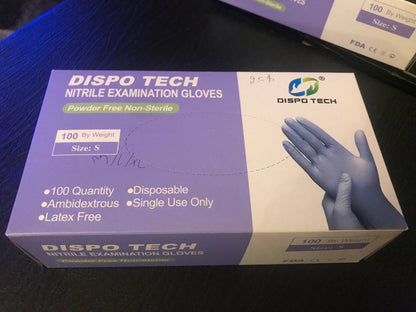 Blue Disposable Gloves (100-Pc)