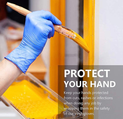 Blue Disposable Gloves (100-Pc)