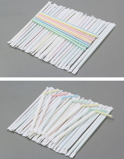 100-Pc Flexible Straws