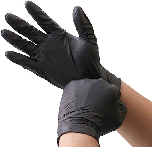 Black Disposable Gloves (100-Pc)