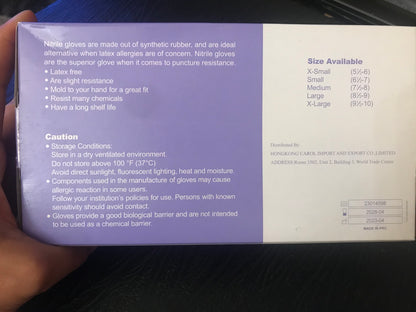 Black Disposable Gloves (100-Pc)