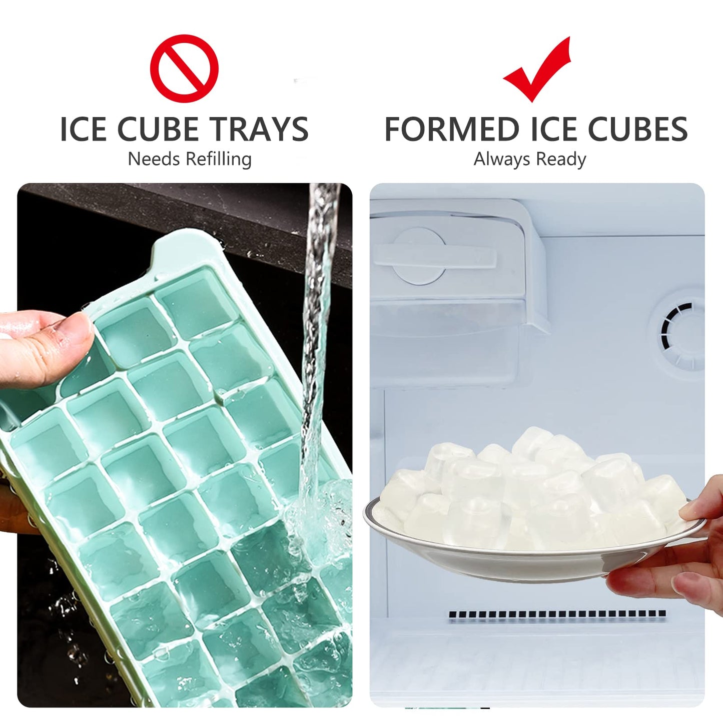 12-Pcs Ice Cubes (Clear)