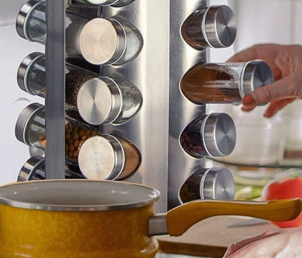 12-Jars Spice Rack