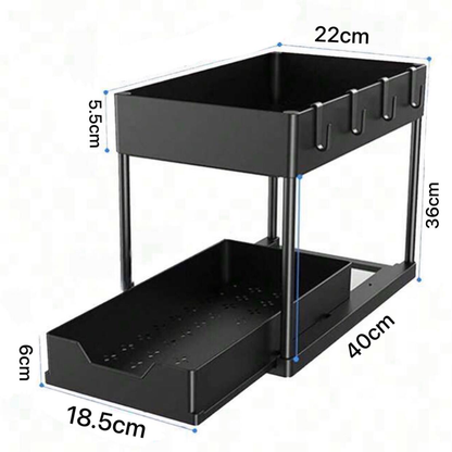 2-Tier Sliding Rack