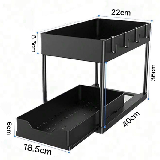 2-Tier Sliding Rack