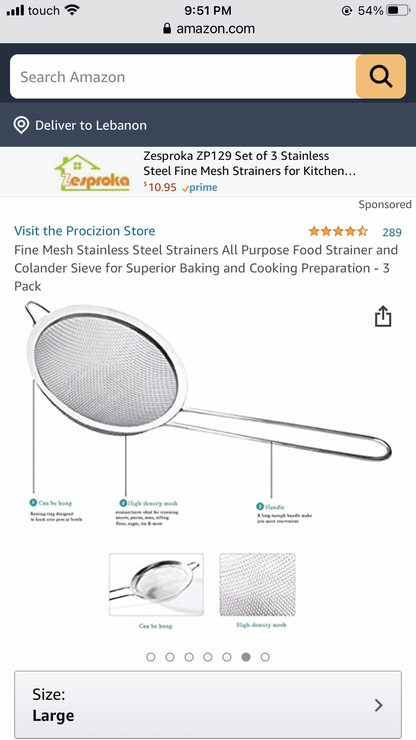 3-Pcs Strainer Set (Medium)