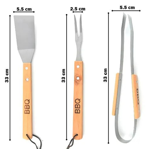 3-Pcs BBQ Tools